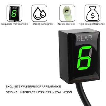 Speed Display Meter Gear Indicator Motorcycle Speed Display Meter ECU Direct Mount 1-6 Speed Kawasaki Ninja 650R Z800E Z650 Ninja 650R