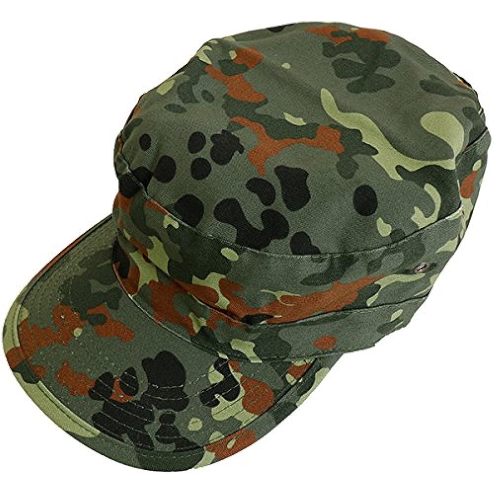 [SHENKEL] Camouflage Clothing Top and Bottom Military Cap Set German Flexter Camo XS [Waist 70-74cm] bdu-gm01-XS [Parallel Import]