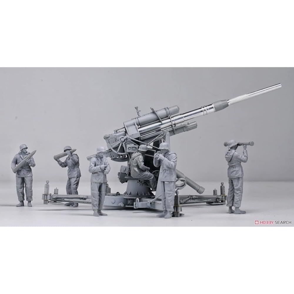 Border Model 1/35 German Army 88mm Cannon Flak36 w/Artillery Figure Plastic Model BT013 Molding Color