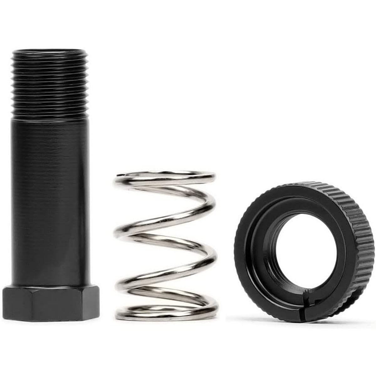 Aluminum Servo Saver Tube with Clamp Nuts for Arrma 1/8 Kraton 6s Senton Talion Typhon 1/7 Infraction Mojave Upgrade Parts (Black)