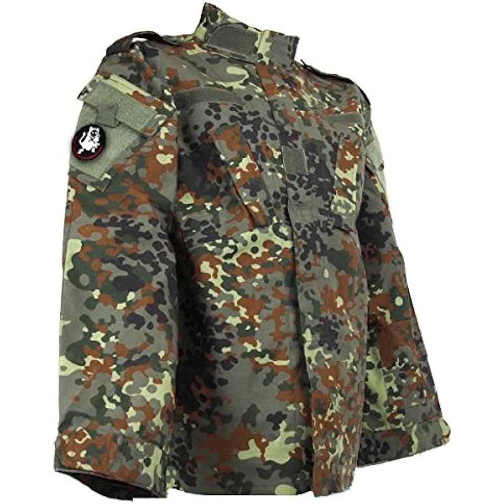 [SHENKEL] Camouflage Clothing Top and Bottom Military Cap Set German Flexter Camo XS [Waist 70-74cm] bdu-gm01-XS [Parallel Import]