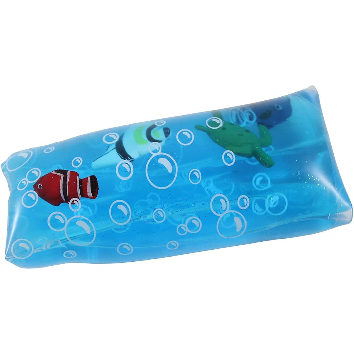 Curious Minds Busy Bag Jumbo Sea Creatures Animals Water Filled Tube Snake Stress Toy - Squeeze Wiggler Sensory Fidget Ball