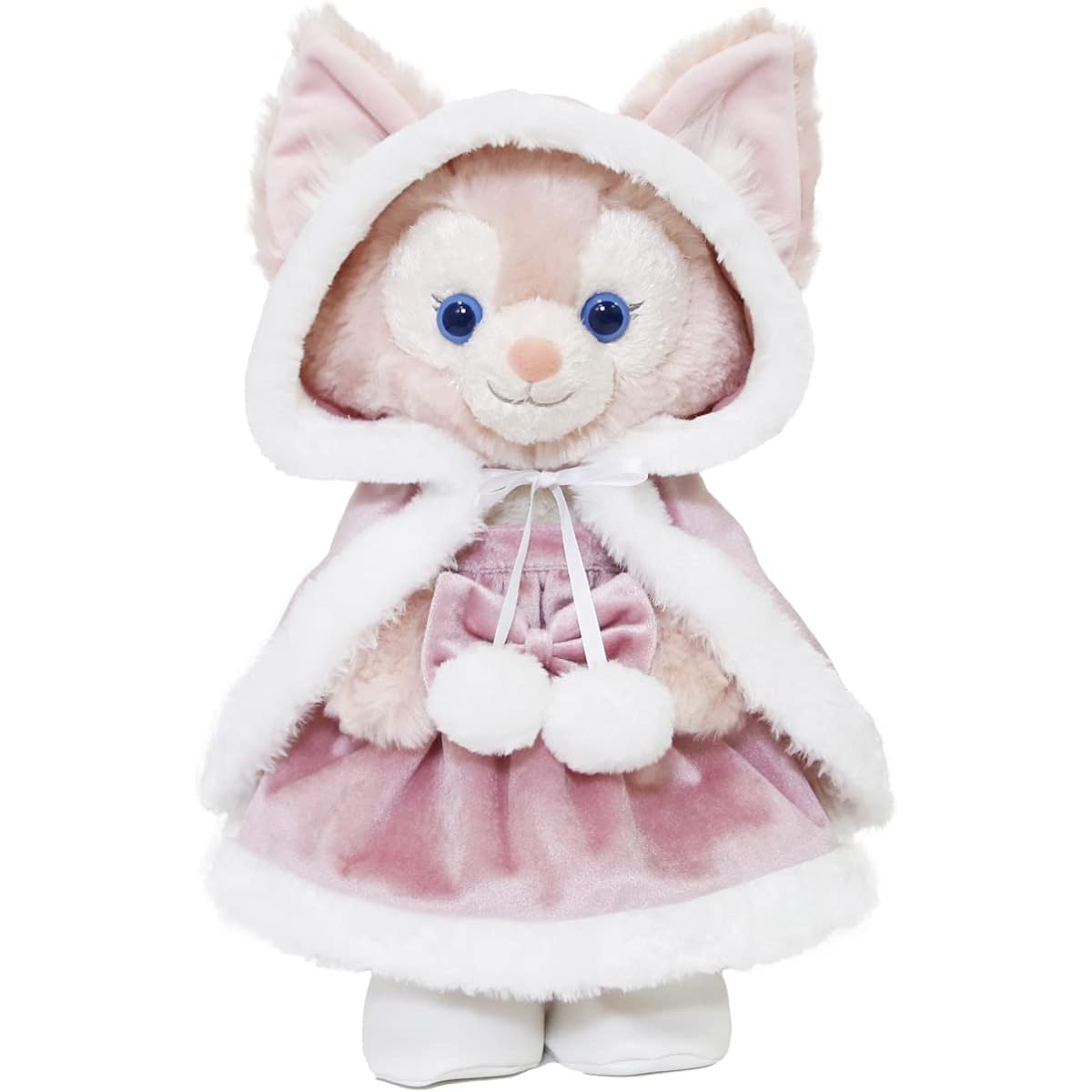 [gaia80] Linabell Pink Cape Costume Clothing Single Stuffed Toy Sold Separately [Original Handmade] Clothes for Plush S Size Christmas Santa Poncho Pink Original Design Duffy Goods