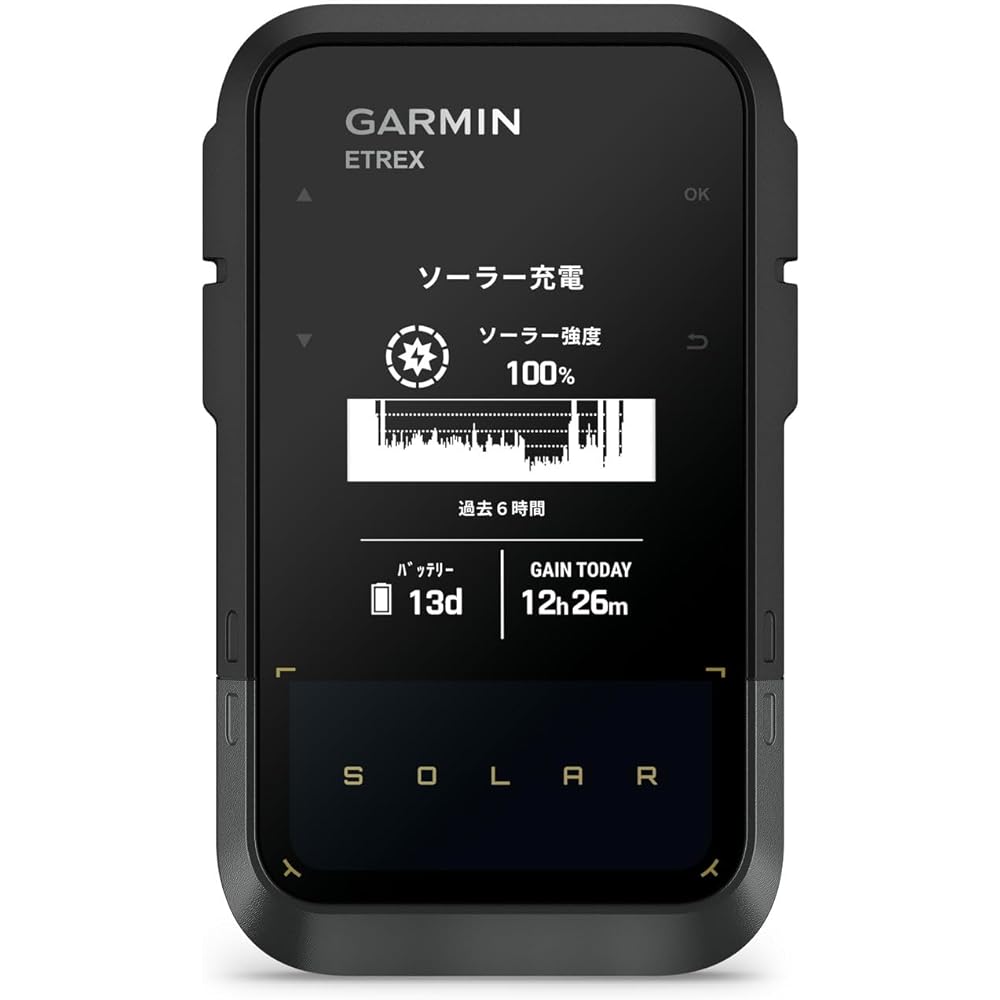 GARMIN eTrex Solar Solar Charging Compatible GPS Handheld Compatible with Android/iOS [Genuine Japanese Product]