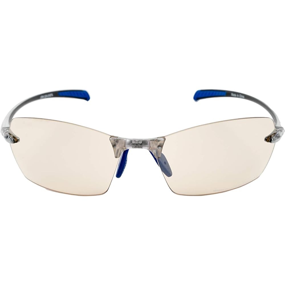 L-BALANCE EYES Walking Glasses LBW-324-9 Clear & Blue/Light Brown