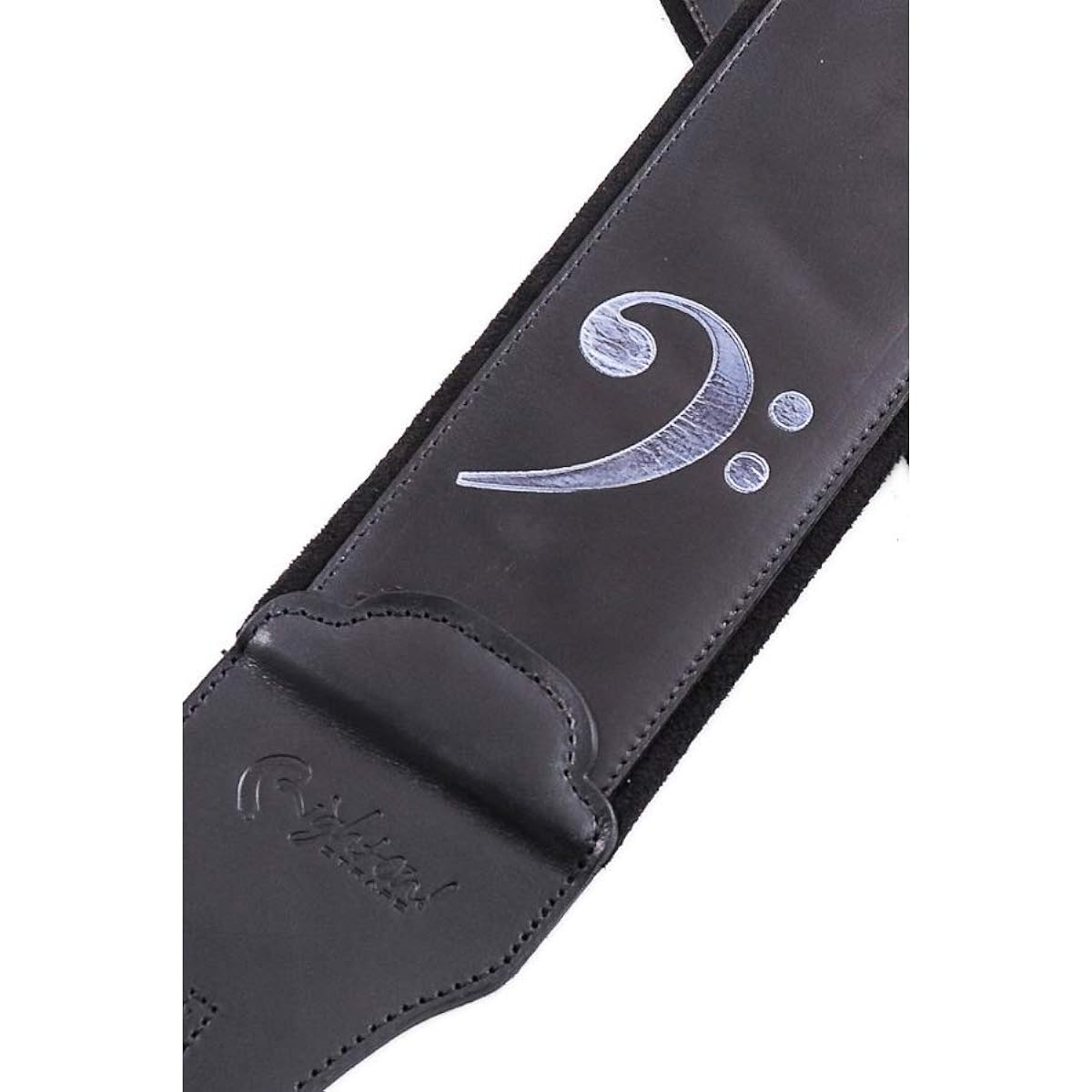 RightOn! STRAPS Guitar/Bass Strap Width 8cm, Length 98~153cm FAKEY Black
