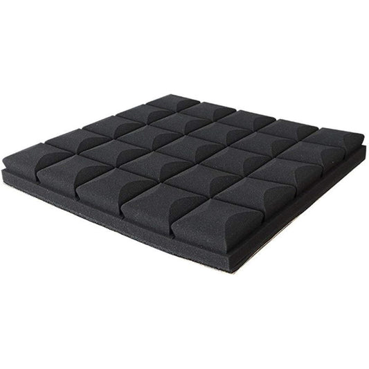 Anti-noise soundproof foam, 1PCS home acoustic panel, durable, easy to install, sound absorbing cotton wall, classic wedge tile. Household goods (blue) (black)
