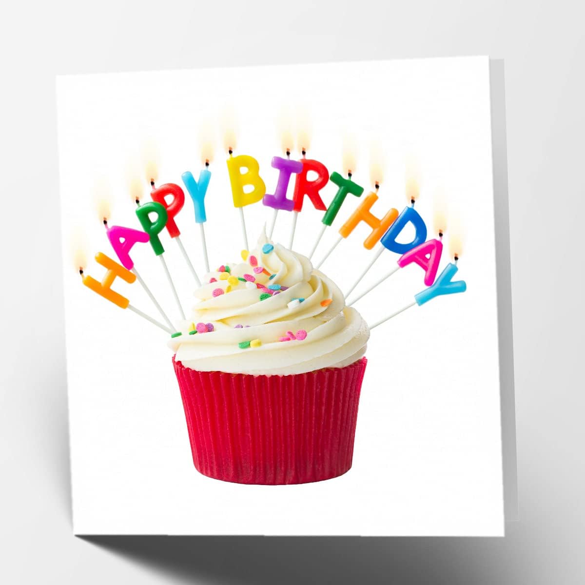 Mathurin Blank Greeting Card Happy Birthday Cupcake Image