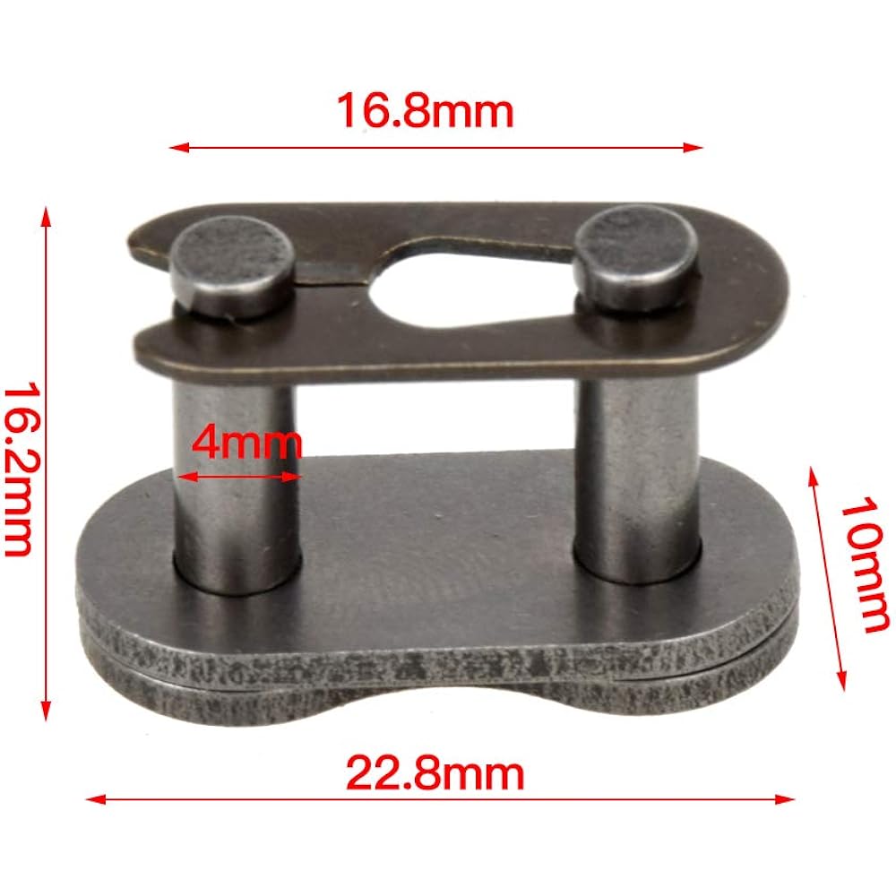 HIAORS 420 Chain Master Link Roller Chain Connector Link for 90cc 110cc 125cc Pit Dirt Bike ATV Quad Buggy Pack of 10