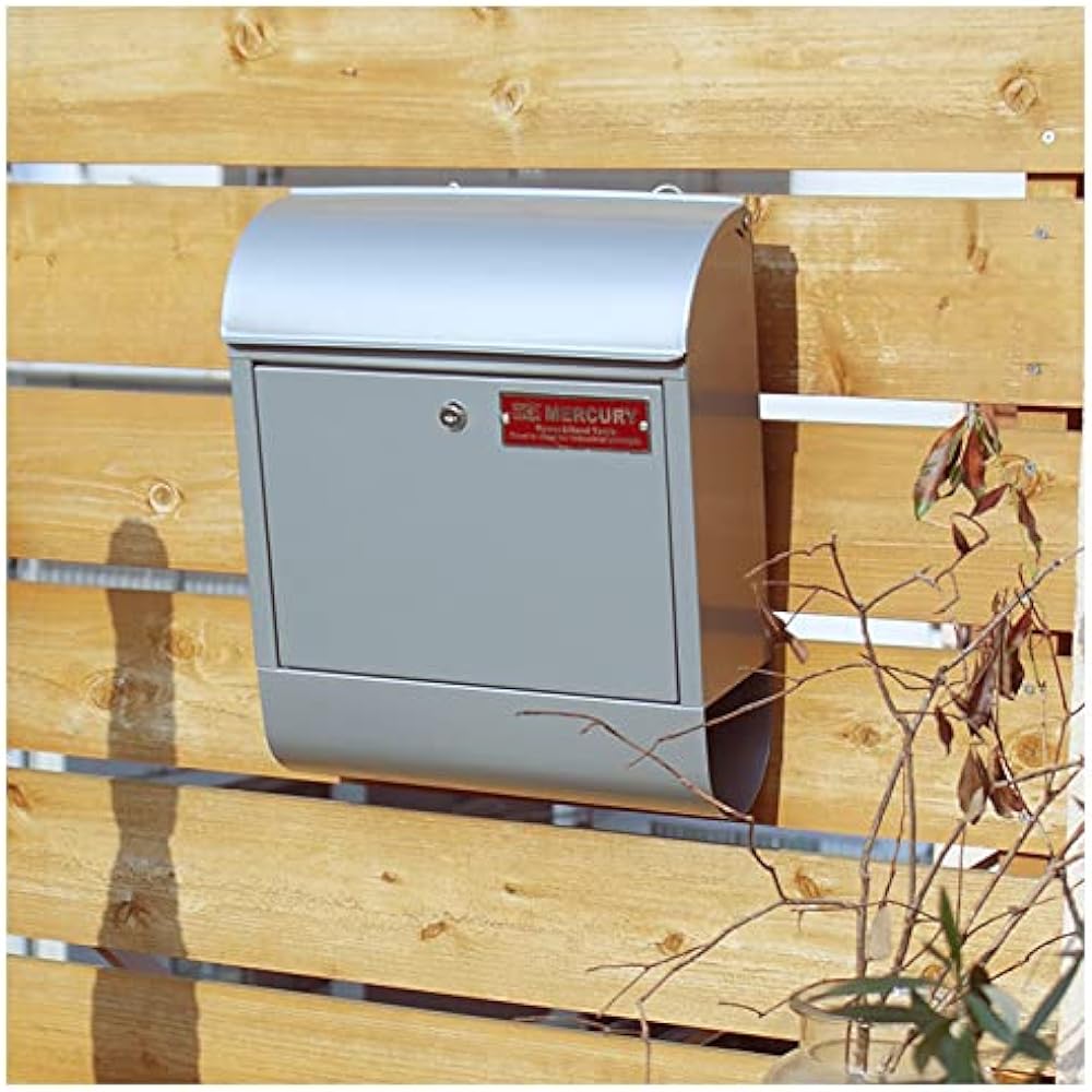 Key Stone Mercury Mailbox Matte Black 16×38×45cm MEMABOMB