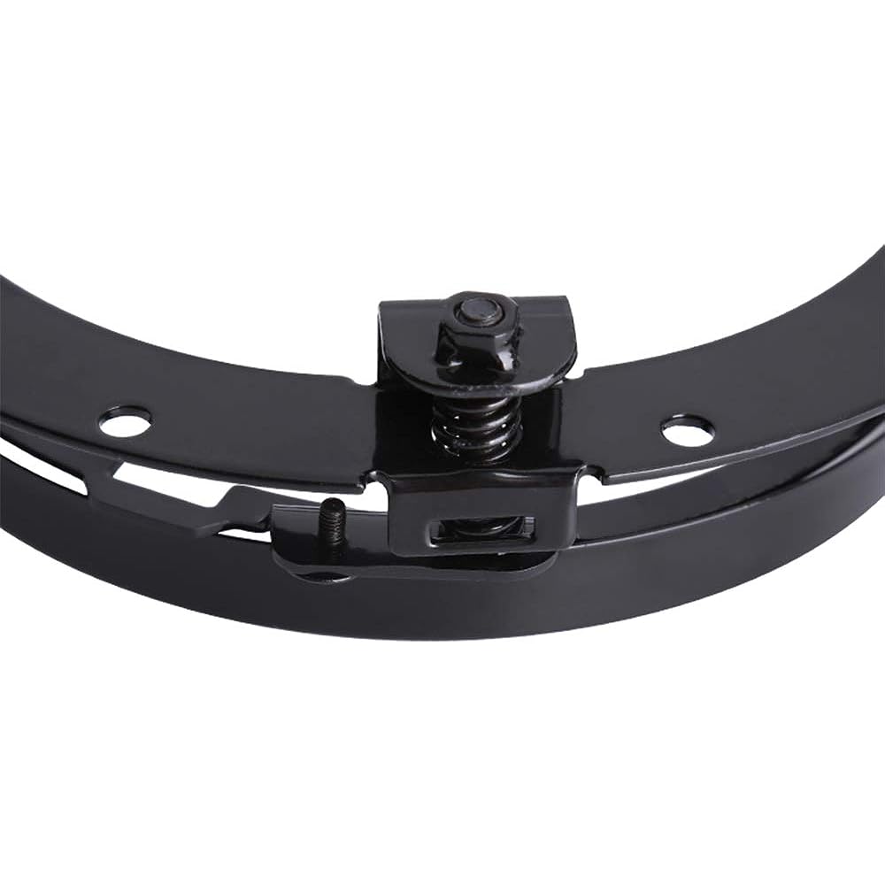 AUDEXEN 7" Round Headlight Mount Bracket Adapter for Harley Motorcycle 7" LED Headlight Mount Black
