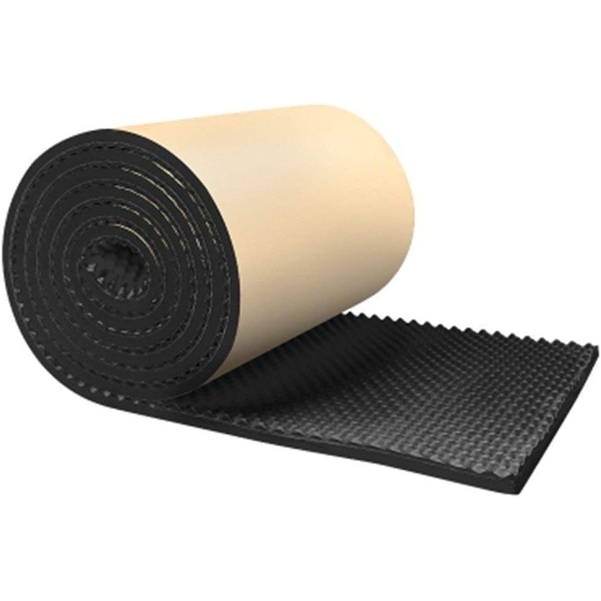 Drum Room Acoustic Sound Foam Tile Fireproof Easy Installation Soundproof Cotton Acoustic Room Treatment Indoor Wall Soundproof Foam (Yellow) (Black)