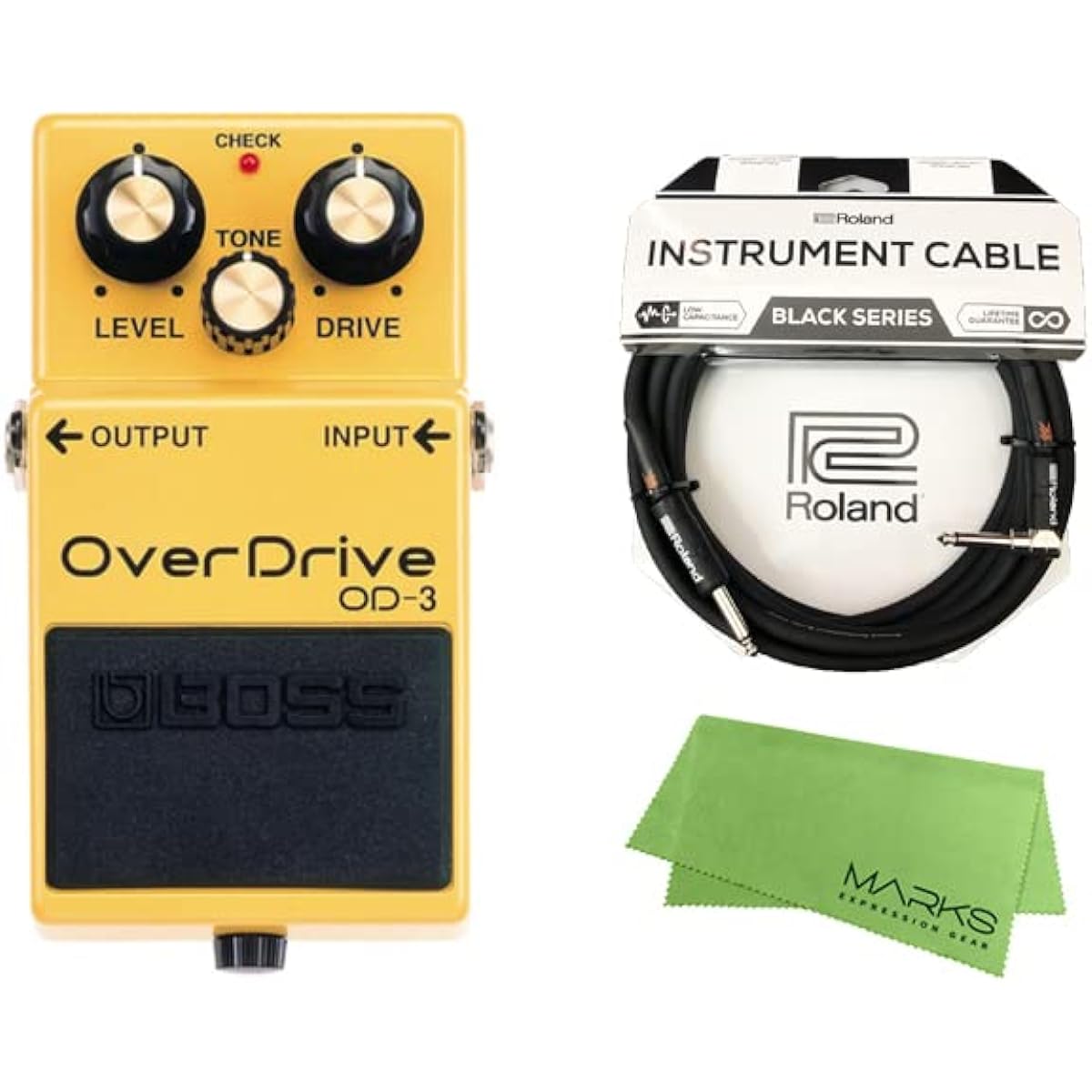 [Roland Cable + Cross Set] BOSS OverDrive OD-3 Overdrive