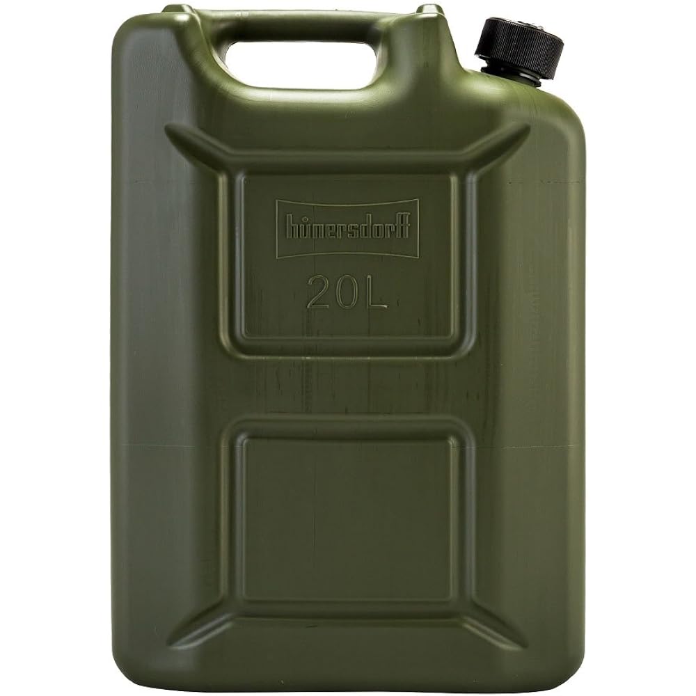 [Hunersdorff] Hunersdorff Fuel Tank Polytank Fuel Campro 20L Water Tank 802000 Olive FUEL CAN PRO Fuel Kerosene Tank Canister Outdoor Camping [Parallel Import]
