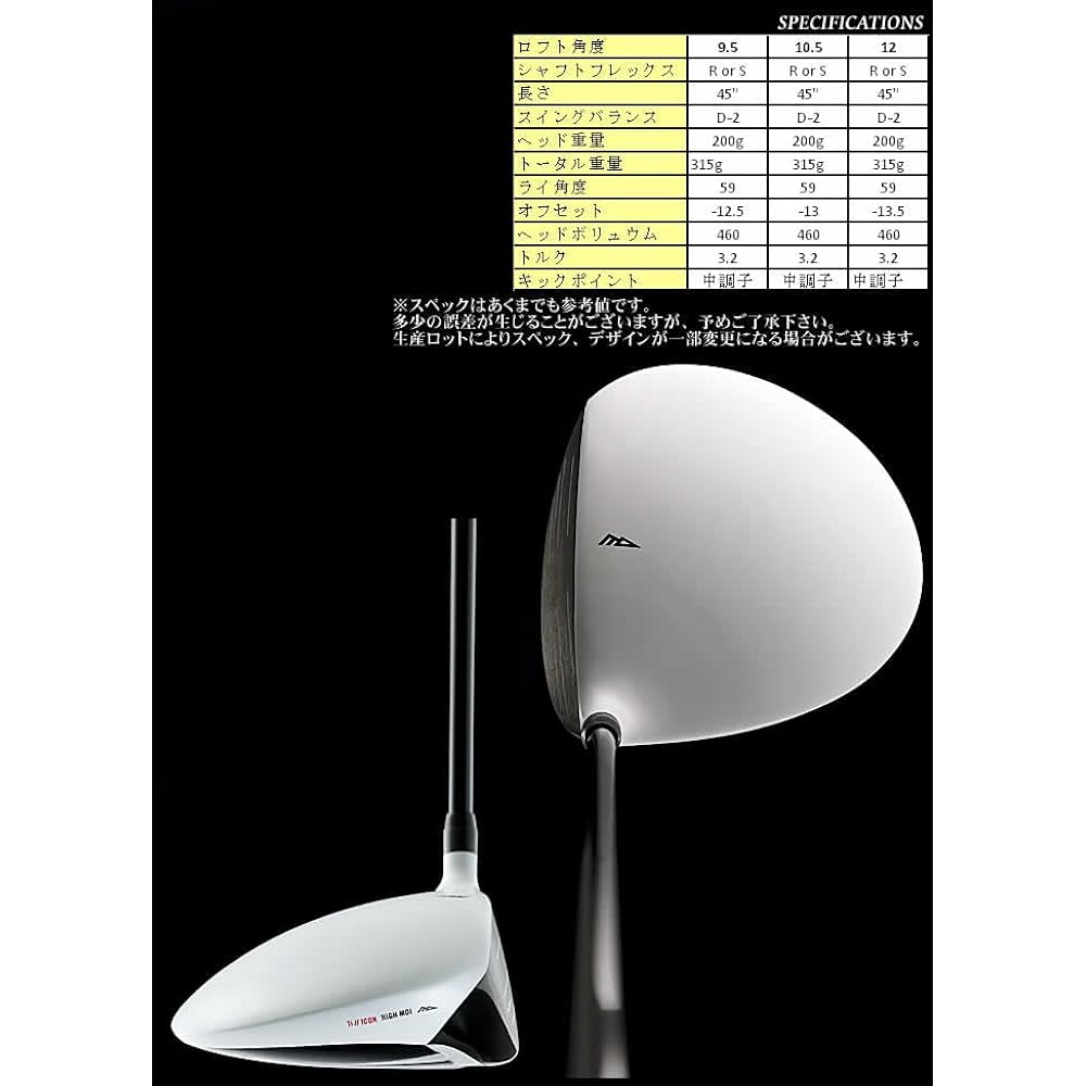 MD GOLF White Seve Icon High Moi SEVE WHITE Driver