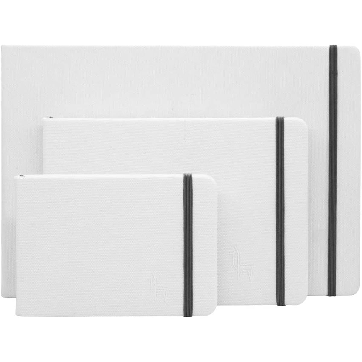 ETCHR Mixed Media Sketchbook for Drawing and Painting 3 Pack I A4 A5 A6 Hot Press Smooth Watercolor Paper I Vegan Friendly I 54 Pages Book Landscape Format I Customizable Hardcover