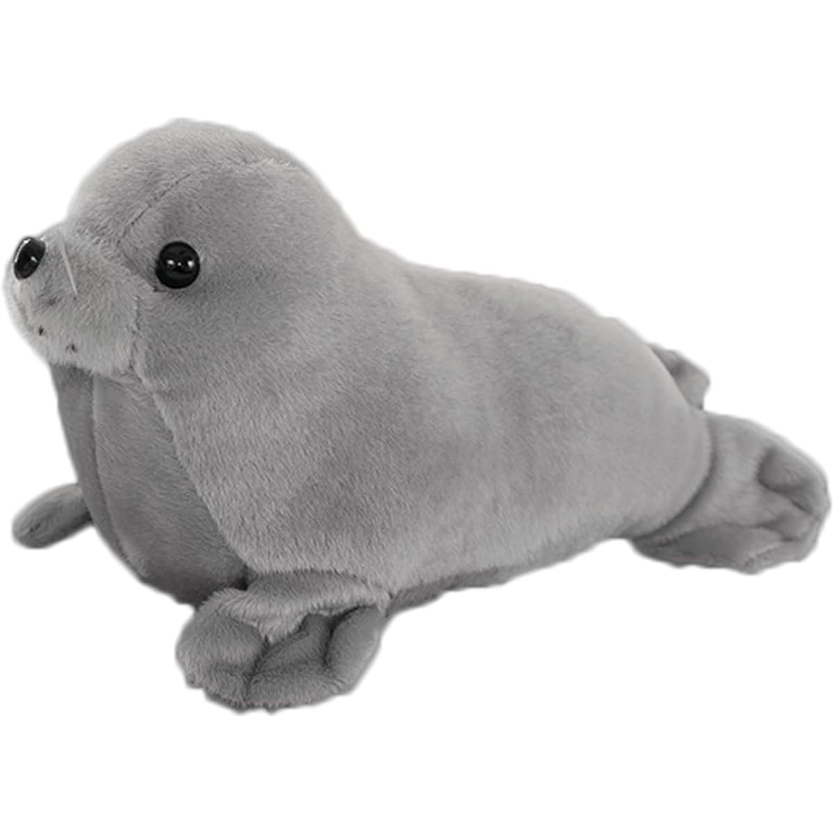 Seal Stuffed Animal Gray Cute Toy Pillow Kawaii Doll for Kids 9 Inch