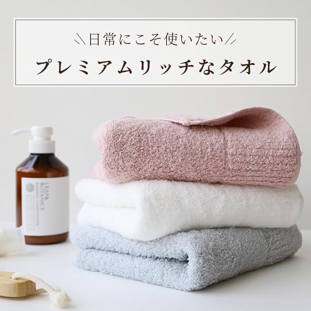 [Gift BOX Included] Contex Premium Face Towel Set of 3 Gift Set Imabari Towel 100% Cotton Absorbent Quick Drying (Pink, Blue, Gray)