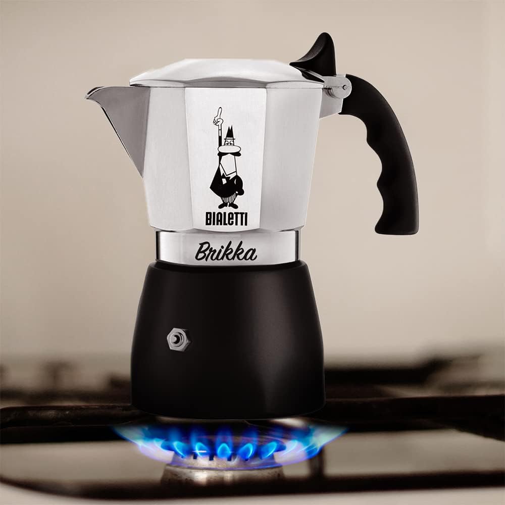 BIALETTI Bialetti Brikka 4 Cup Direct Fire Type (Coffee Maker Espresso Maker Macchinetta)
