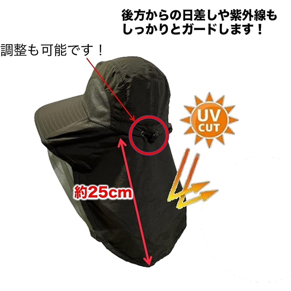 EBISSY Sun Shade Hat with Insect Repellent Net [Wide Brim Insect Repellent Net Integrated] UV Protection for Gardening, Farming, Gardening, Outdoors