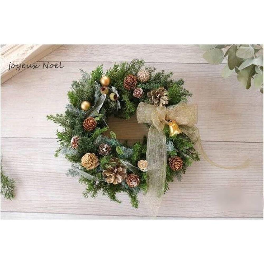 Lulu's Lulu's Wreath in the Forest Natural Wreath Preserved Flower Dried Flower Size: Approx. 24cm Diameter Wreath in the Forest Lulu's-2699
