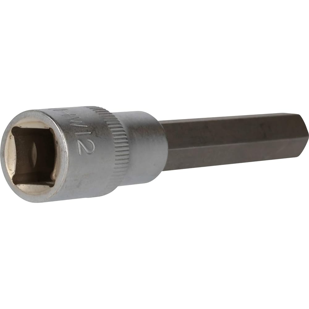KS Tools 1/2" Hex Bit Socket Length 100mm 12mm BT022876