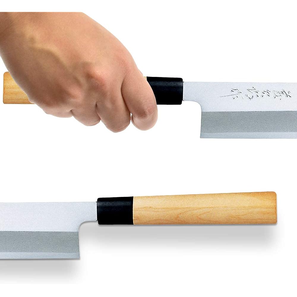 Tojiro Square Thin Blade 210mm Made in Japan Shirogami Steel Single Edge Kanto Style Japanese Knife for Vegetable Cooking such as Peeling Katsura, Julienne, and Chopping Shirogami Steel Resin Katsura Handle F-935