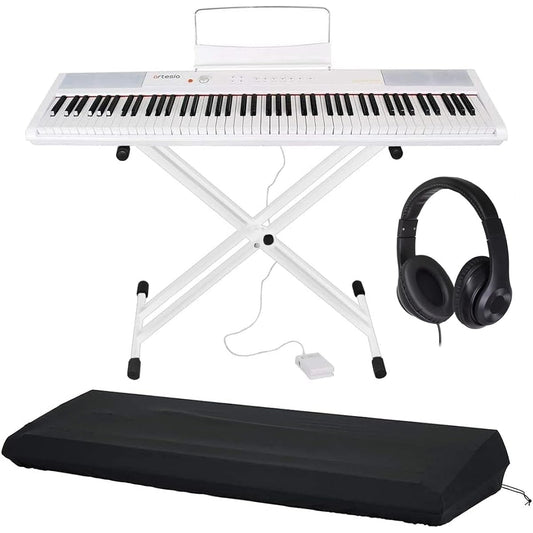 Artesia Electronic Piano Original Light Set 88 Keys PERFORMER/WH White (Sustain Pedal/Stand/Headphones/Piano Cover Included)