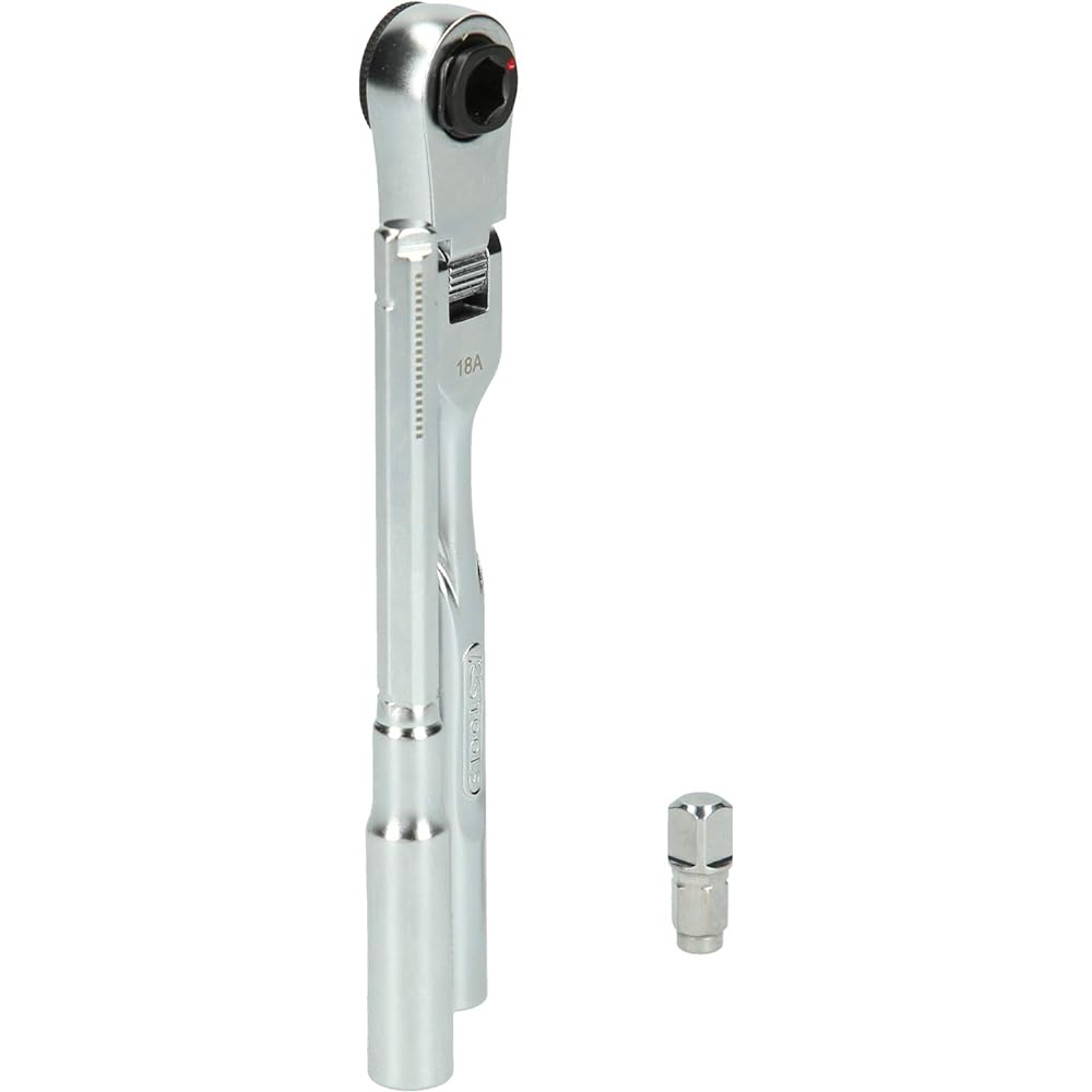 KS Tools 3 Piece 1/4" Bit Joggle Ratchet Set with Socket Plug Adapter 918.1590
