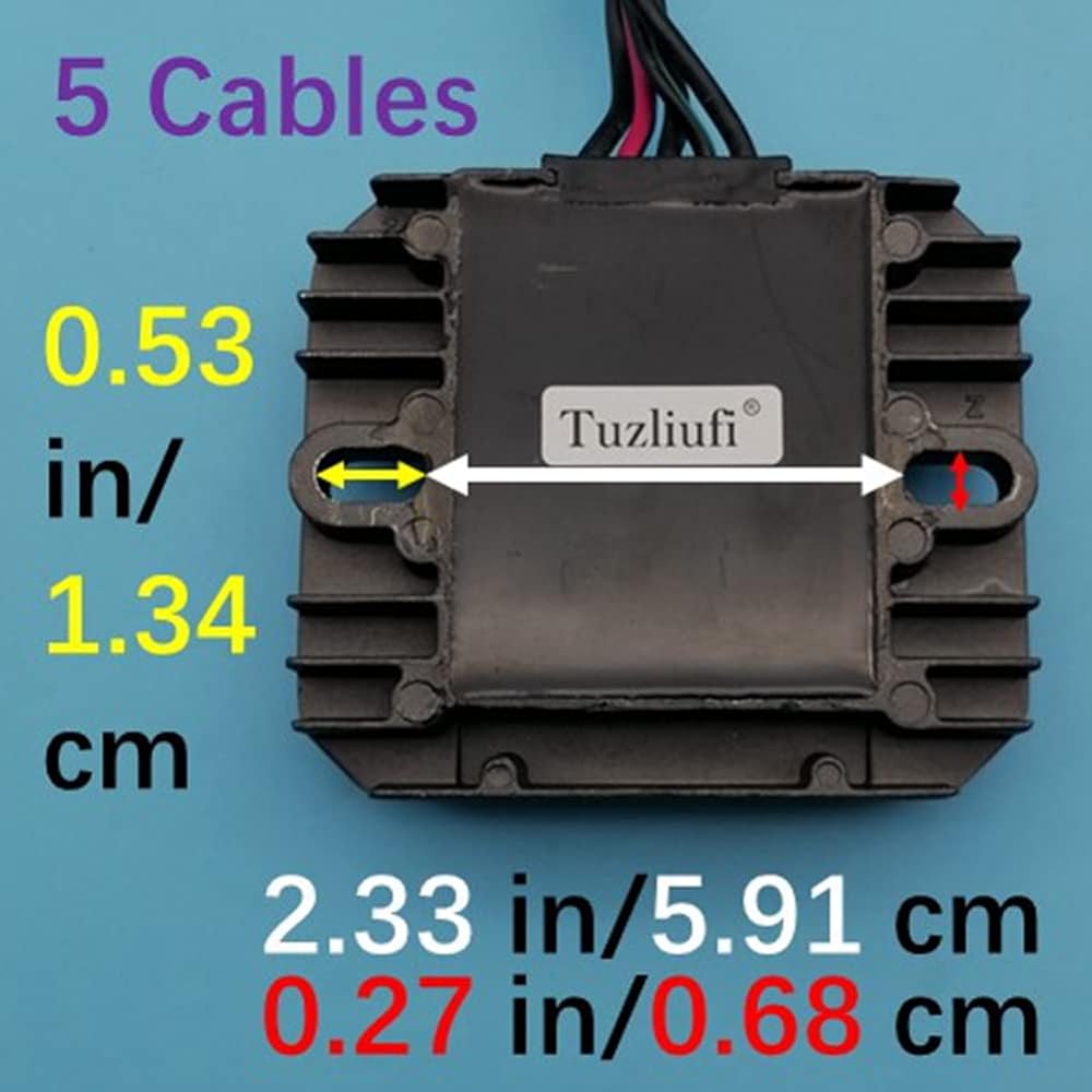 Tuzliufi Voltage Regulator Rectifier for Hayabusa Intrude Quadrunner GSXR600 GSXR750 GSXR1000 GSX1300R VL1500 LT-F500F 32800-33E10 32800-33E20 32800-33E211111 5 Pin 1 996 1997-2004 2 005 2006 2007 Z113.
