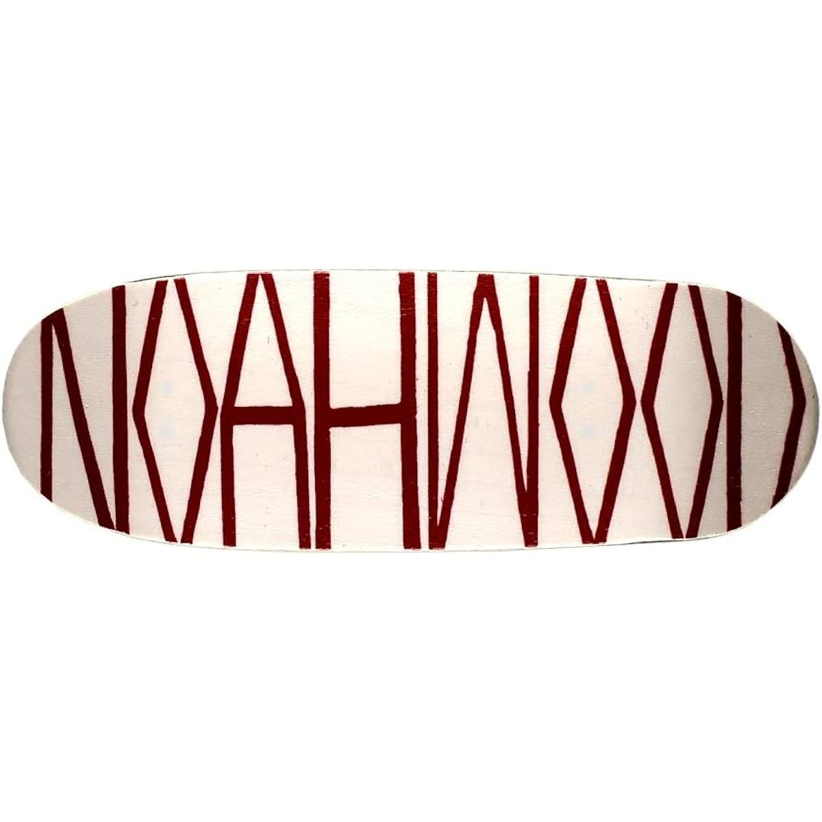 NOAHWOOD Fingerboard 8.0 360 Flip Deck (Professional Dyed 6 Layer Bamboo Separated Cold Pressed Crafts Handmade) White NOAH-DECK-LOGO