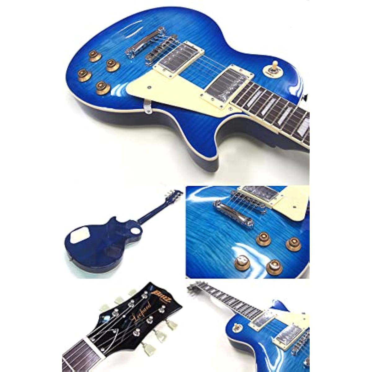 Electric guitar beginner set Les Paul Standard type with mini amp 9-piece set Blitz BLP-450 SBL [98765]