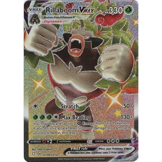 Rillaboom VMAX SV106/SV122 Shiny Holo Rare