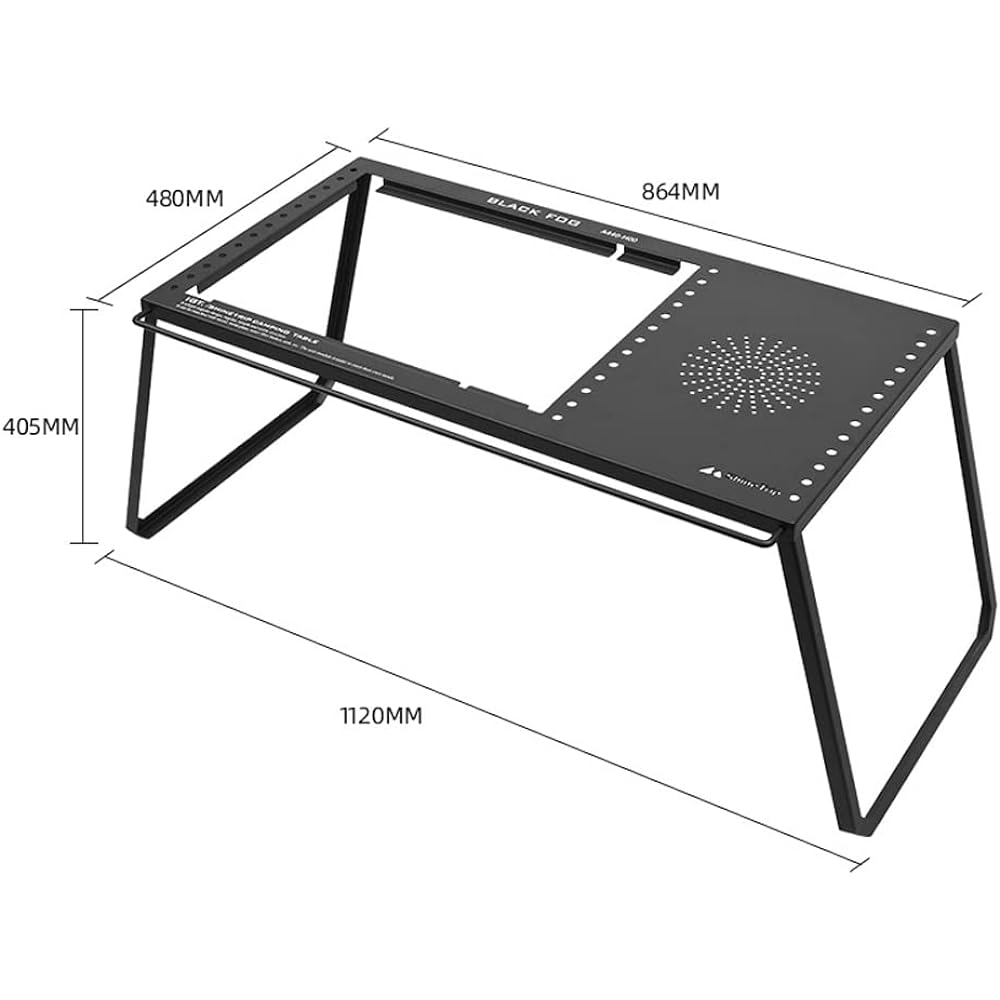 Taruor Portable Camping Carbon Steel Table IGT Unit Board Combination Table Foldable Outdoor Picnic Dinner Desk Fishing BBQ Table