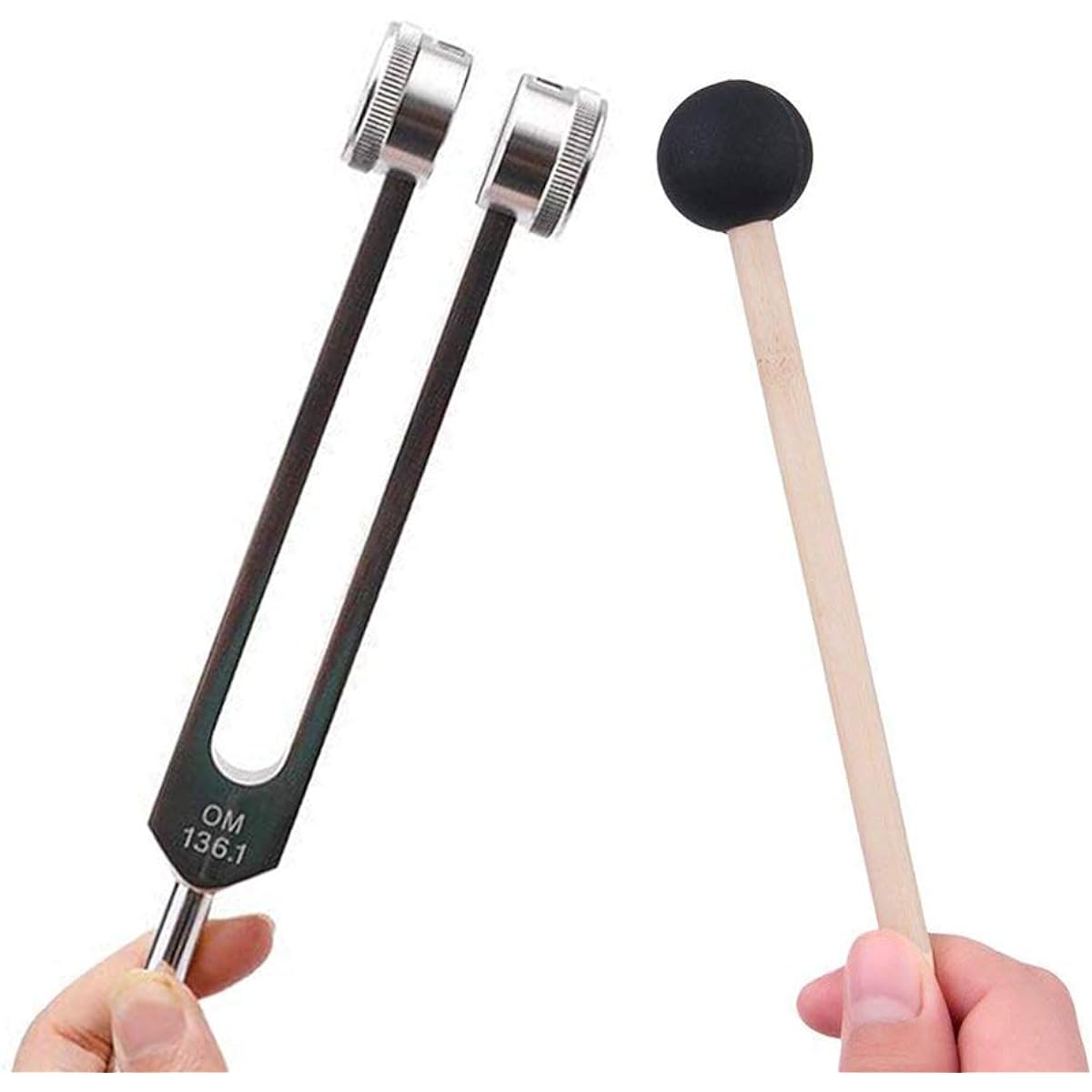 Tuning Fork OM 136.1 HZ Tuning Fork - Chakra Tuning Energy Fork Effective for Immune System and Circulation Heart Chakra Meditation Yoga Perfect Healing Instrument