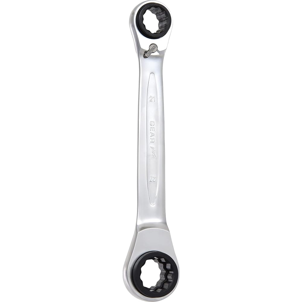 KS TOOLS Double Ratchet Ring Spanner 21x22x24x27mm Reversing 1 GEARplus 4 4 in 1 GEARplus reversing double ratchet ring spanner 21x22x24x27mm 503.4553