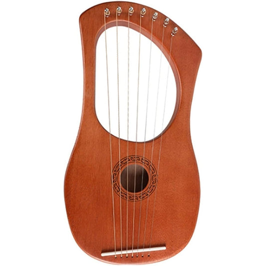 WowZza Professional 7 String Lyre Harp Wooden Traditional Folk Harp Harp Musical Instrument