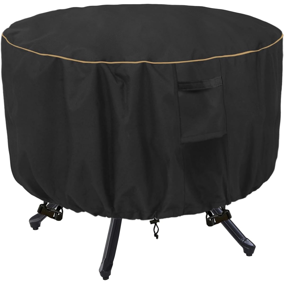 LSongSKY Kids Water Table Cover Round Perfect for Little Tikes Spiralin' Seas Waterpark Play Table Waterproof 600D Heavy Duty Outdoor Kids Water Table Cover (Black, Cover Only)