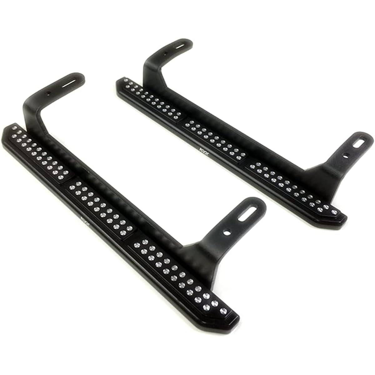 KYX Racing Metal Rock Slider Side Step Running Board Foot Plate Upgrade Parts Accessories for 1/10 RC Crawler Vehicle TRX4