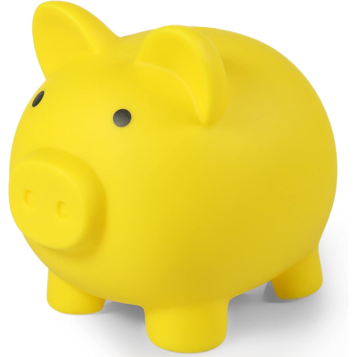 hizgo Piggy Bank | Plastic Piggy Bank | Piggy Bank for Kids | Baby Shower & Birthday & Children's Day & Christmas Gift | Kids Room Decoration | Yellow