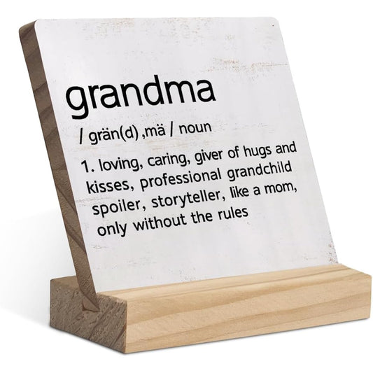 196-XQ-WSP-grandma wooden stand plaque