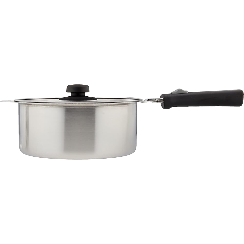 Wahei Freiz Tsubamesanjo Pot with removable handle, 2-piece set, 18cm 20cm, stainless steel, IH compatible, Tsubamesanjo EM-029
