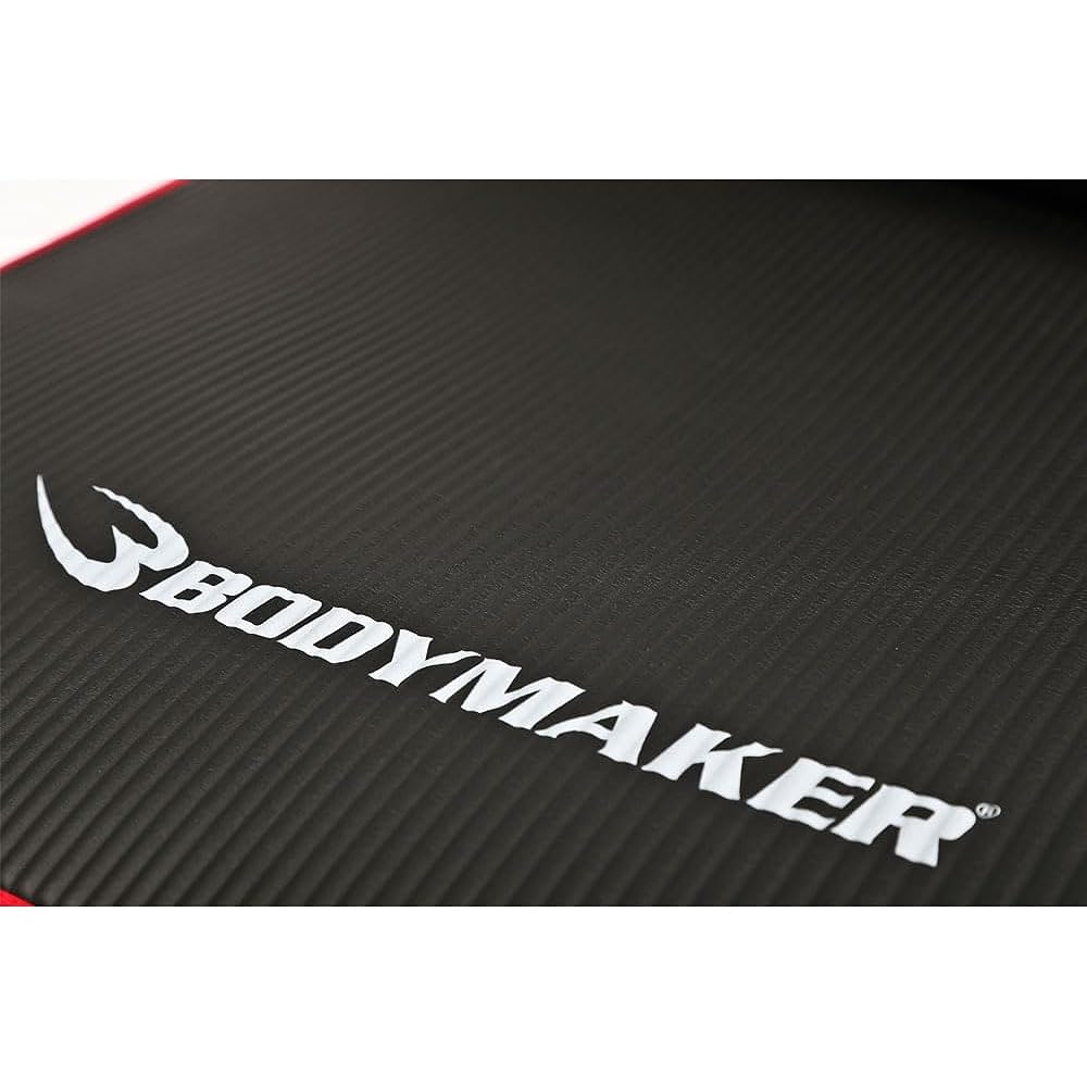 BODYMAKER NBR Mat Edge Wrapping Black Yoga Mat Stretch Pilates Exercise Fitness Training