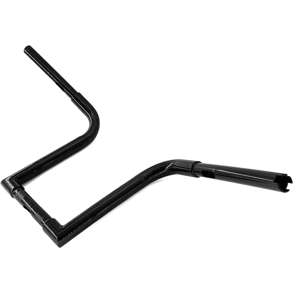 Gloss Black 1.25" (1 1/4") Ape Hanger 12" Rise Handlebar for Harley Sportster XL 883 1200 Softail FLST FXST