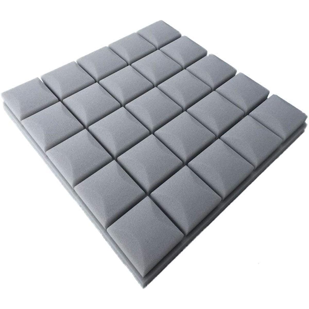 Dance Room Acoustic Panel Waterproof Fireproof Sound Absorbing Cotton Indoor Wall Ceiling Soundproofing Treatment Accessories (Red) (Grey)