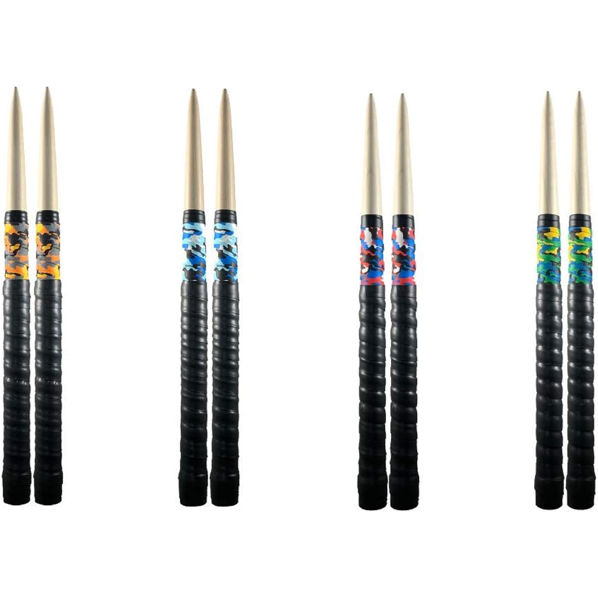 [My Drum Factory -Kizuna-] 2-month warranty Taiko no Tatsujin Roll-processed (modified) My Drum Sticks, Magnolia (Hoo) Camouflage Color, Glossy (Camouflage Green)