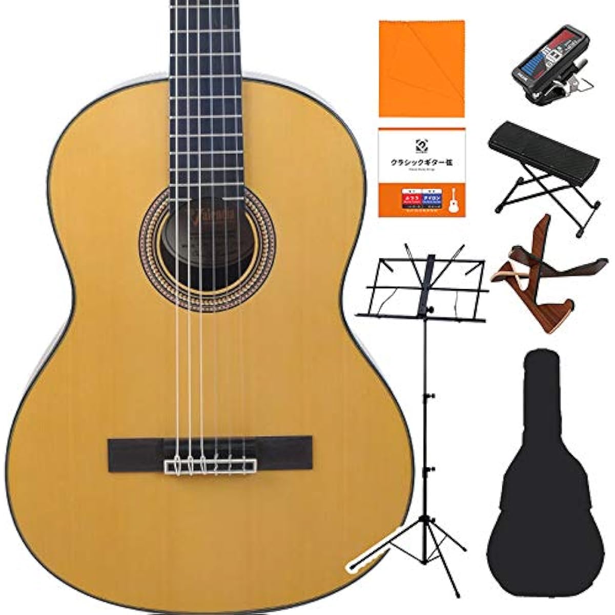 Valencia VC564 NAT Classical Guitar Beginner 8-piece Set Classical Guitar Valencia