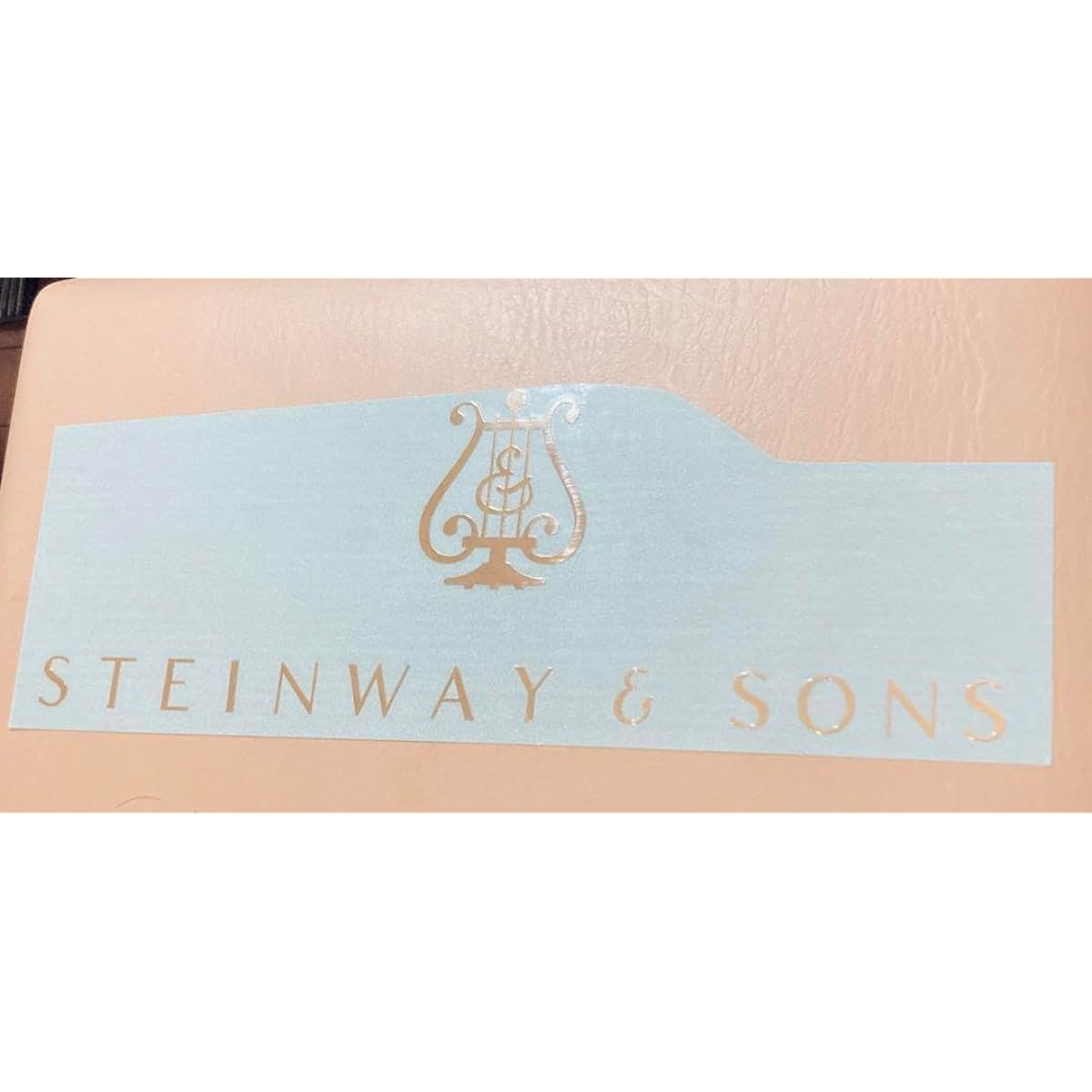 Steinway Piano Decal Logo Large Silver