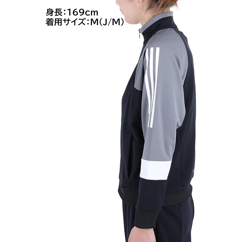 [Adidas] Long Sleeve Jersey Jacket Loose Fit Track Top Sportswear Women's,