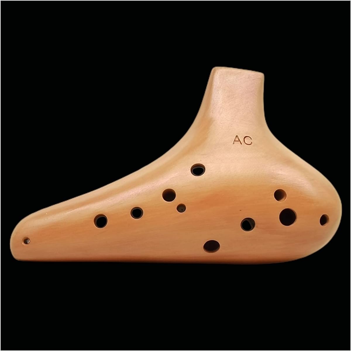 Handmade Educational Performance Ceramic Ocarina 12 Holes Alto C Key Clay Wood Grain Ocarina Musical Instrument Ocarina Instrument